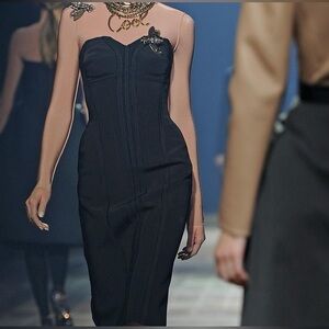 NWT Lanvin 2013 Runway Corset Dress Black IT40 / US 6 Stunning & Rare